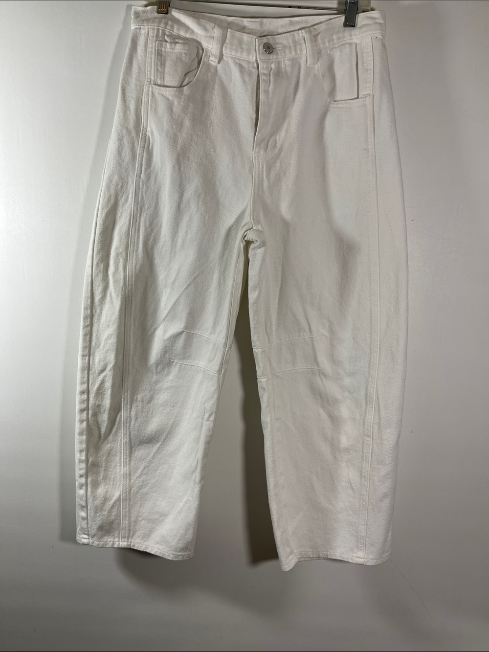 Entro Women Ankle Pants White Size Large
